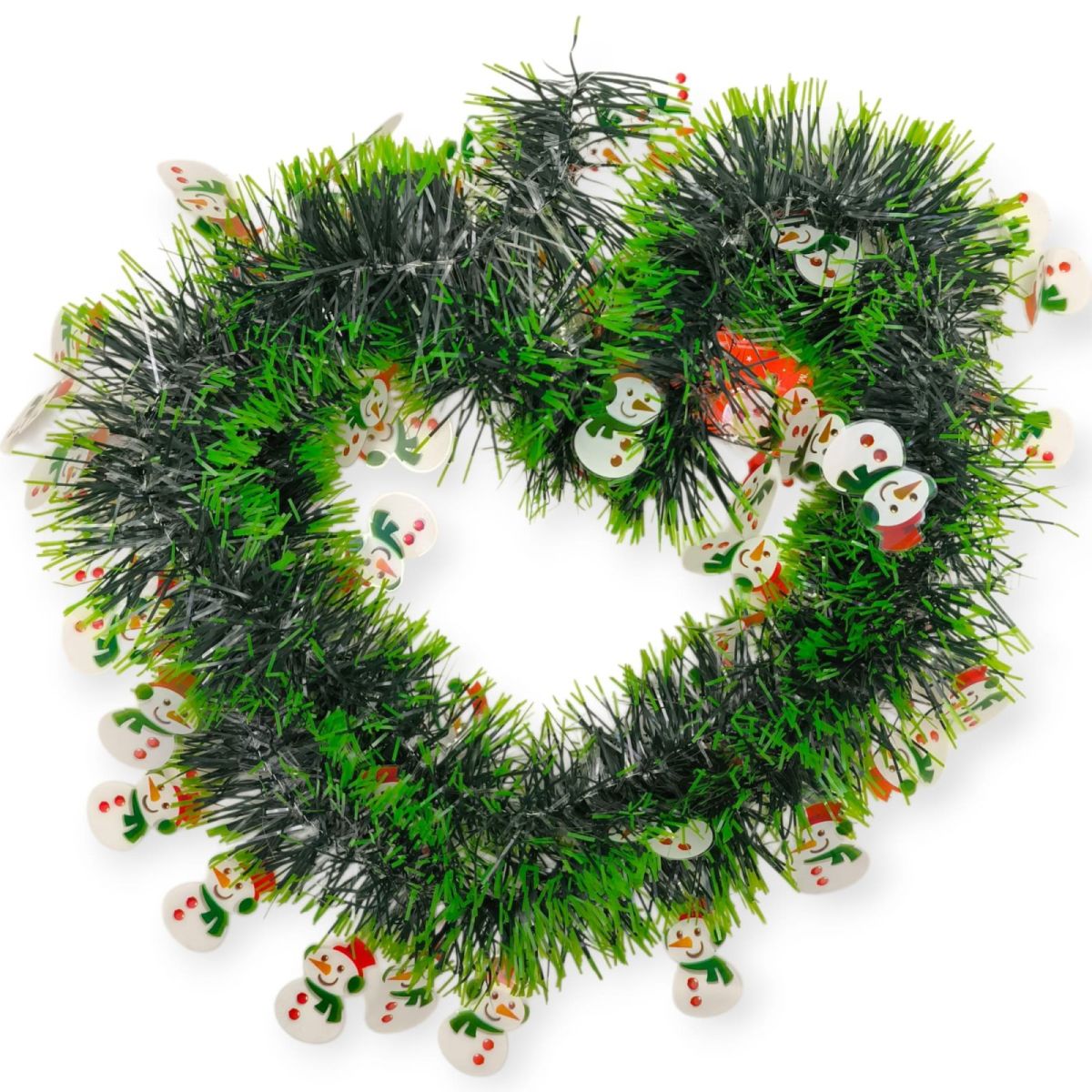 Beteala decorativa de Craciun 2 metri pentru brad si decor interior, model decorat cu figurine mici - MagiaBradului