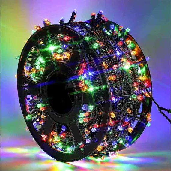 Instalatie de Craciun exterior , rola bec diamant, multicolor, 100 metri - MagiaBradului