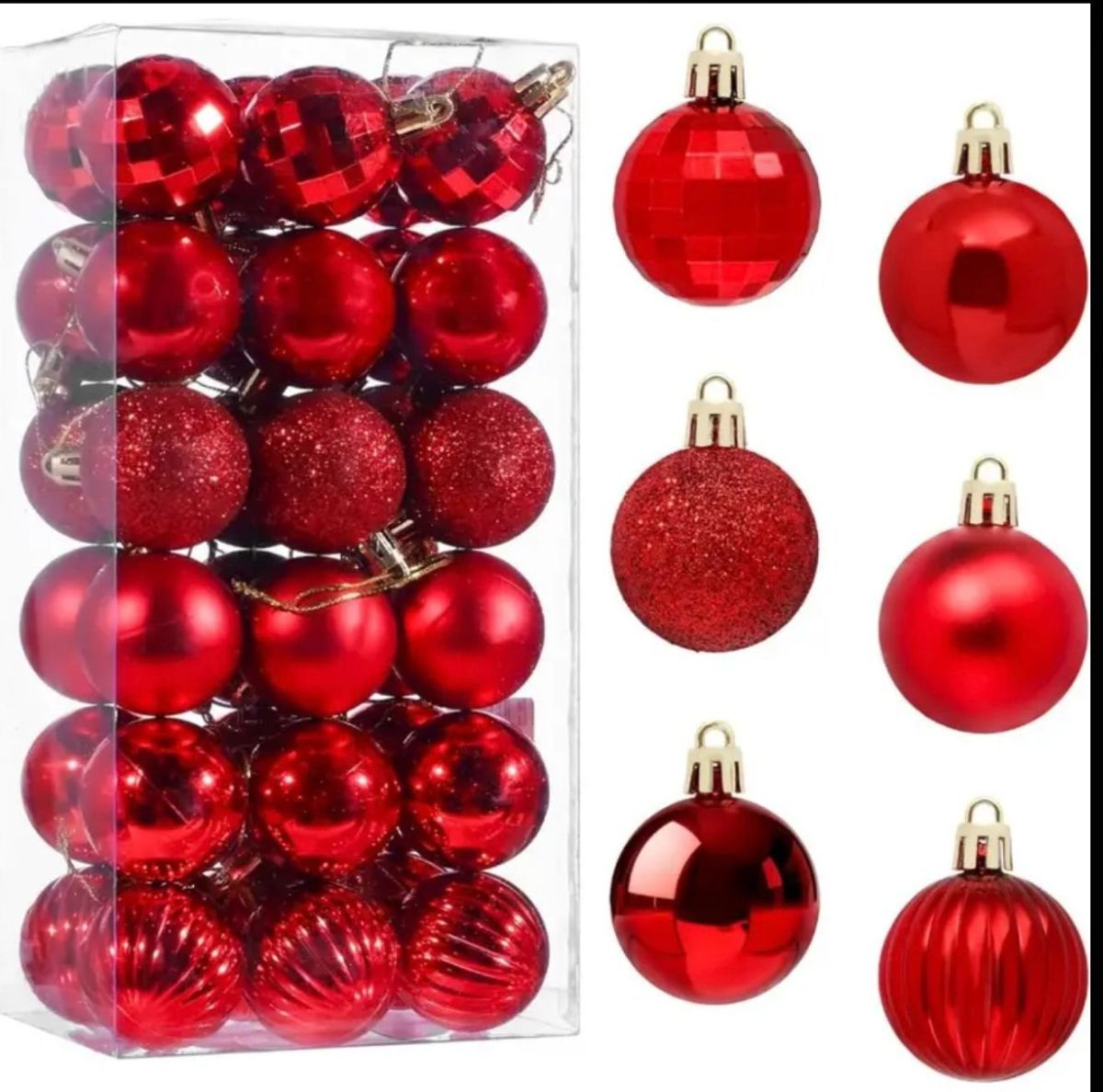 Set 36 globuri de Craciun pentru brad - MagiaBradului