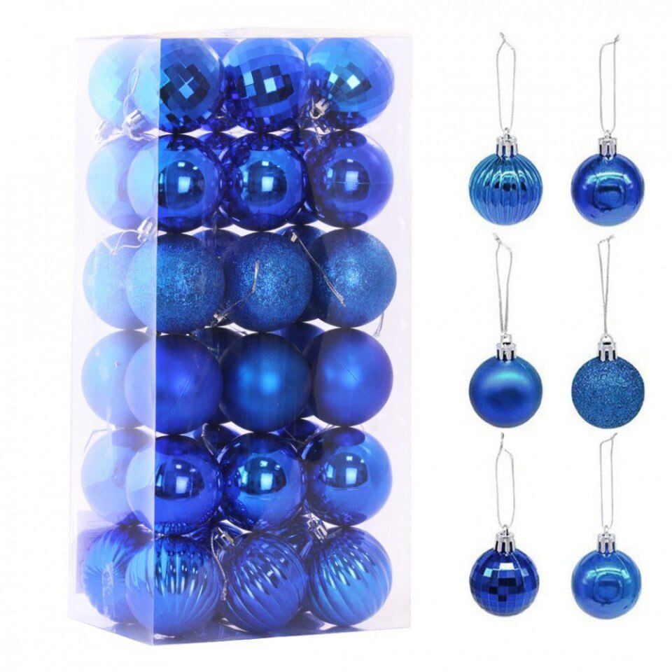 Set 36 globuri de Craciun pentru brad - MagiaBradului