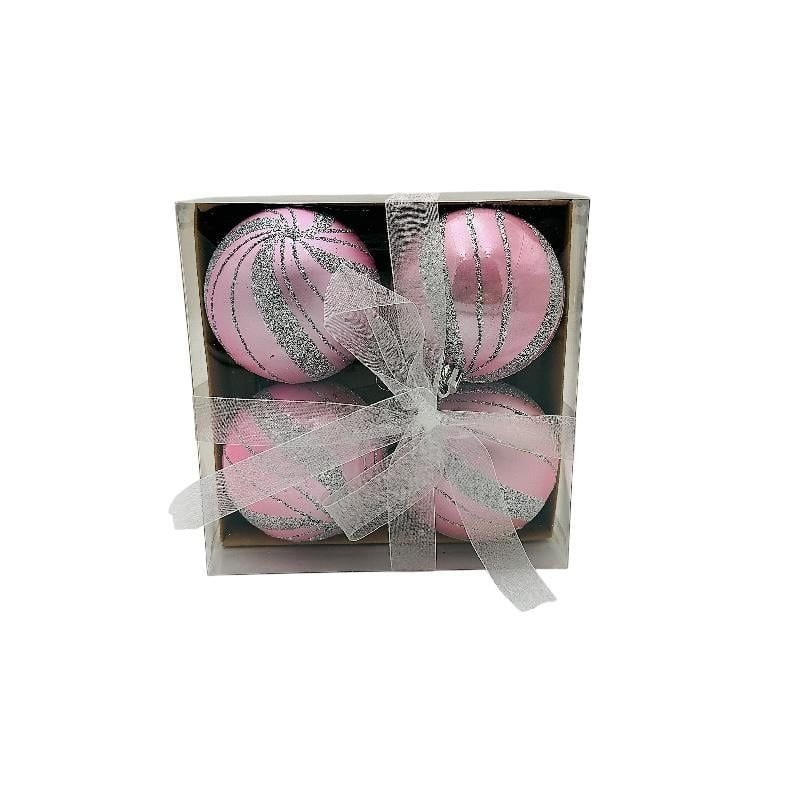 Set 4 globuri de Craciun pentru brad - MagiaBradului