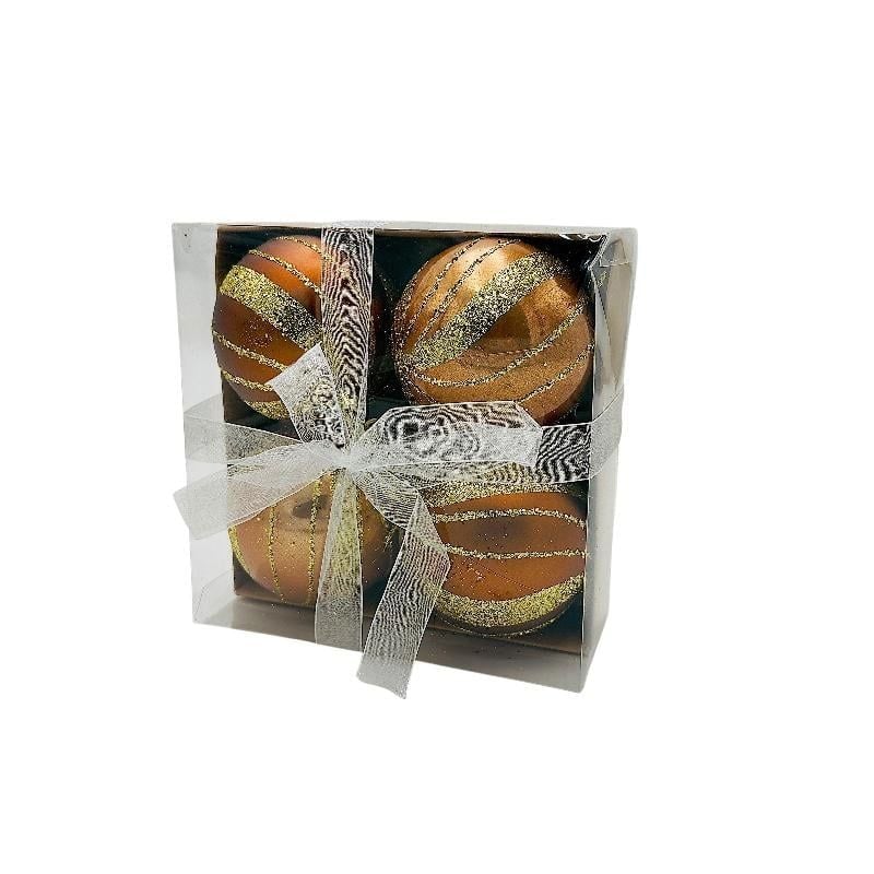 Set 4 globuri de Craciun pentru brad - MagiaBradului