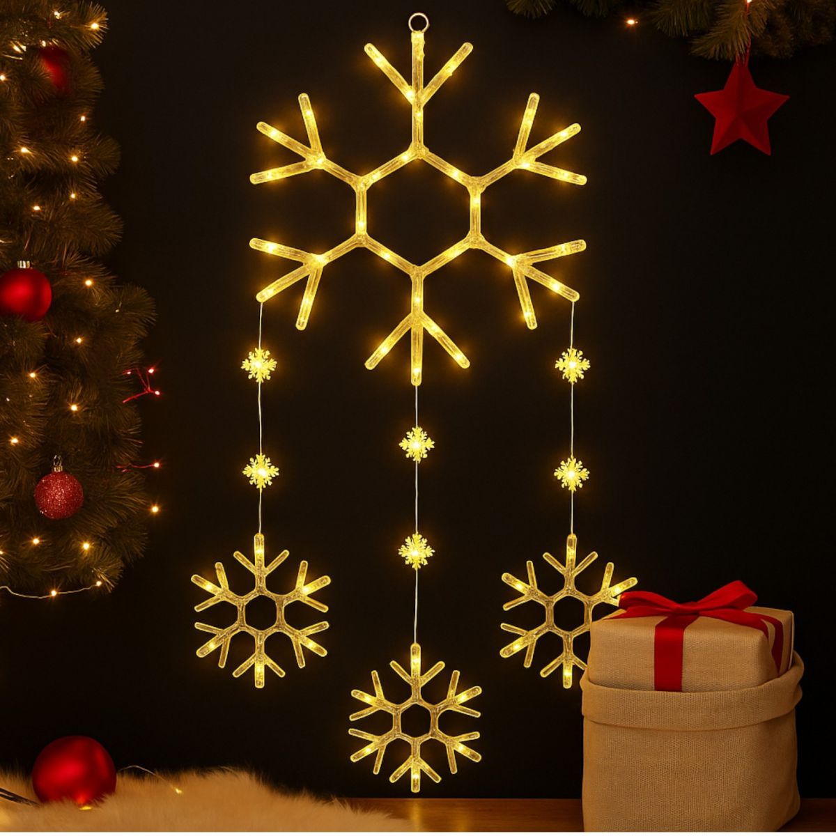 Decorațiune Crăciun 40x35cm Model Flug 3D