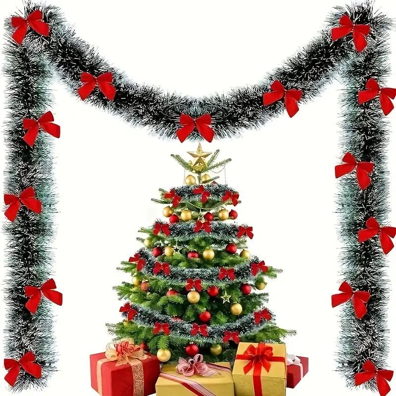 Betea pentru Brad 10/set, de Craciun 200cm cu Fundite