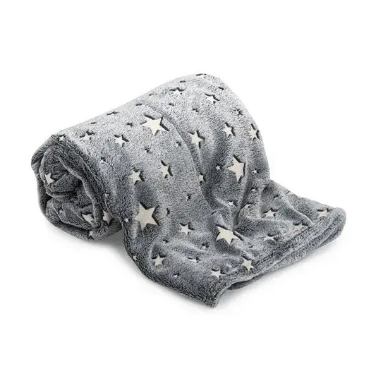 Pătura Soft Dreams Stars luminoasă, 100 x 150 cm - MagiaBradului