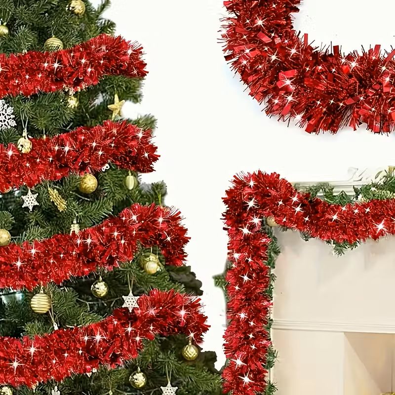Beteala decorativa de Craciun 2 metri pentru brad si decor interior - MagiaBradului