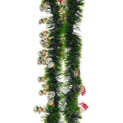 Beteala decorativa de Craciun 2 metri pentru brad si decor interior, model decorat cu figurine mici - MagiaBradului