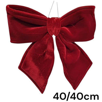 Fundă roșie din catifea - MagiaBradului