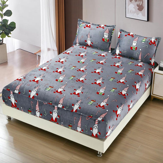 Huse de saltea cocolino cu 2 fete perne model de Craciun - MagiaBradului