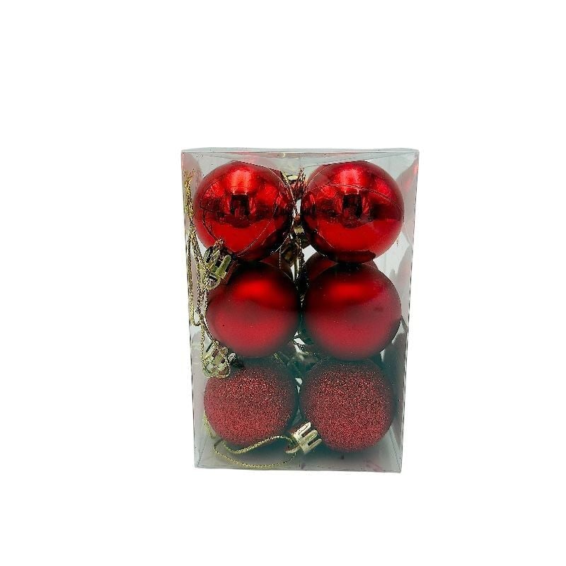 Set 12 globuri de Craciun pentru brad