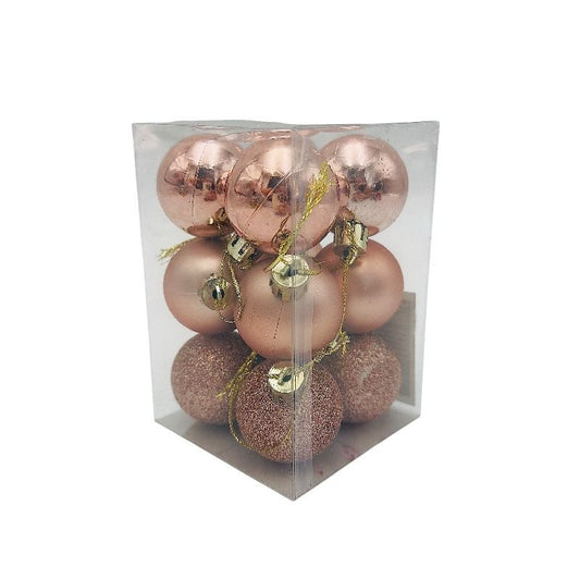Set 12 globuri de Craciun pentru brad