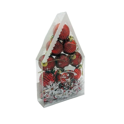 Set 12 globuri de Craciun pentru brad - MagiaBradului