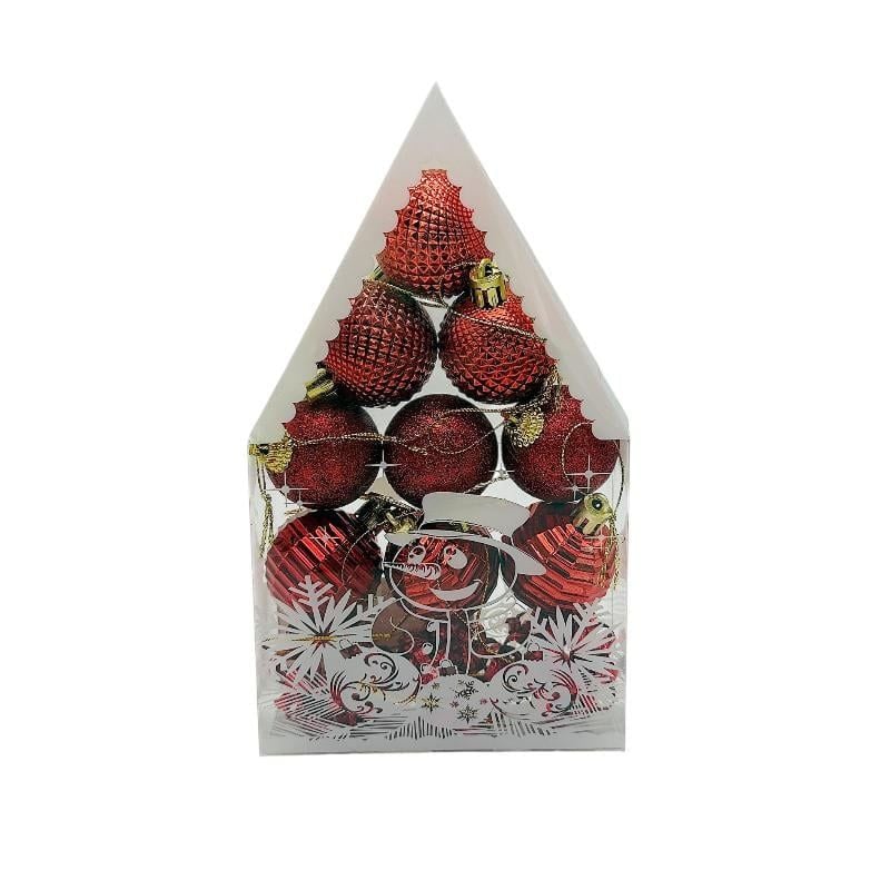 Set 12 globuri de Craciun pentru brad - MagiaBradului