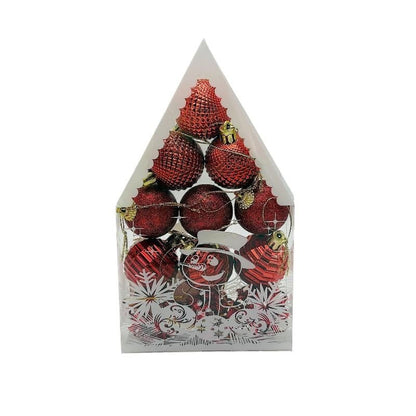 Set 12 globuri de Craciun pentru brad - MagiaBradului