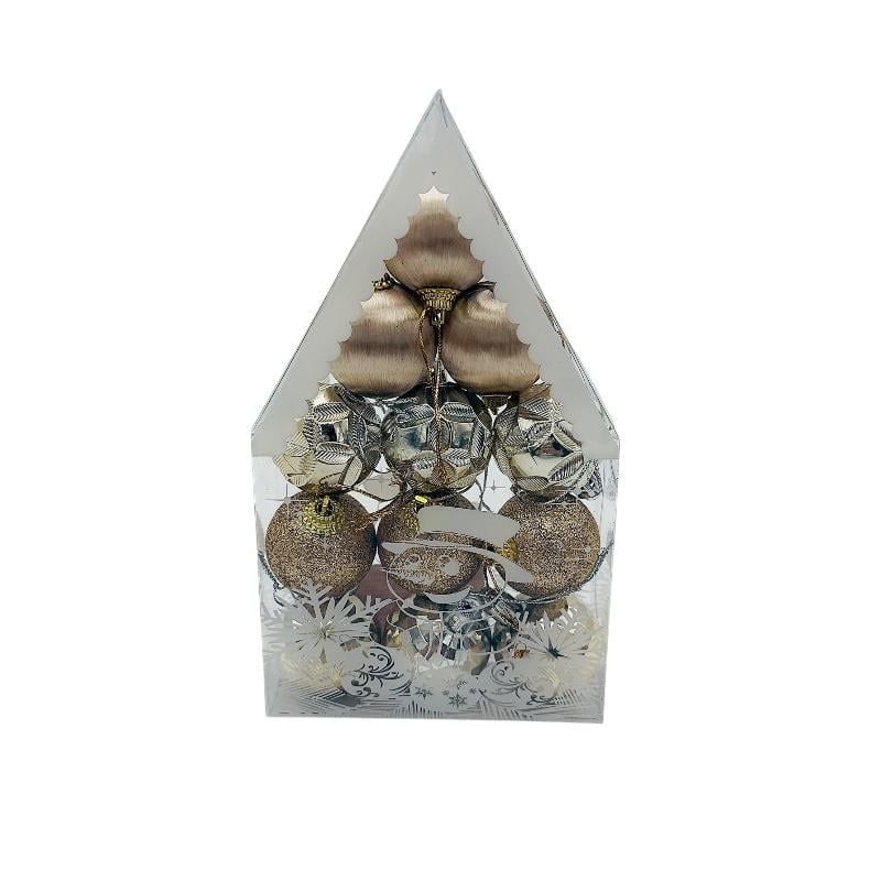 Set 12 globuri de Craciun pentru brad - MagiaBradului