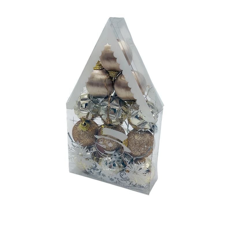 Set 12 globuri de Craciun pentru brad - MagiaBradului