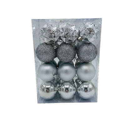 Set 24 globuri de Craciun pentru brad - MagiaBradului
