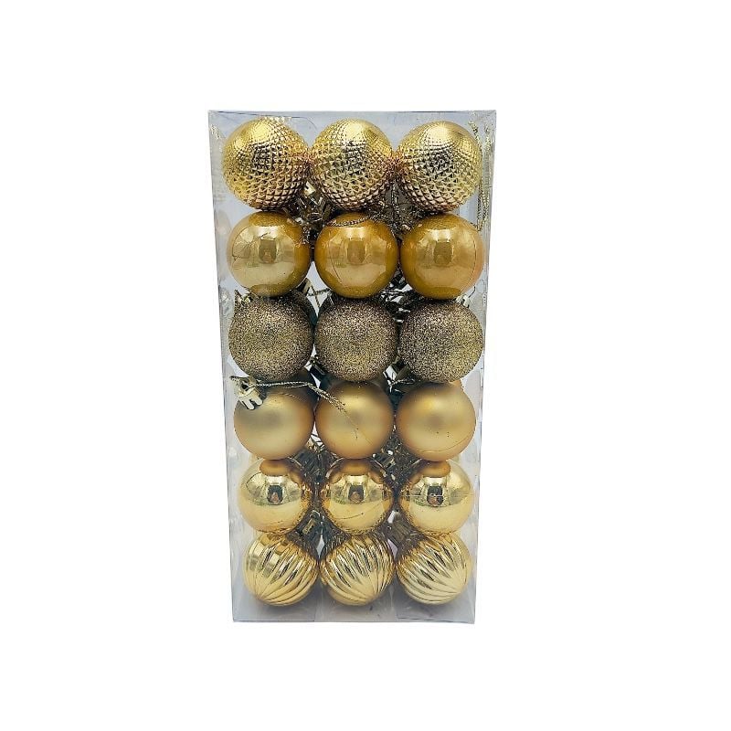 Set 36 globuri de Craciun pentru brad - MagiaBradului