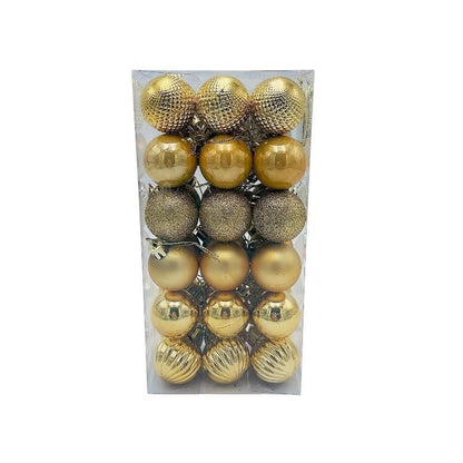 Set 36 globuri de Craciun pentru brad - MagiaBradului
