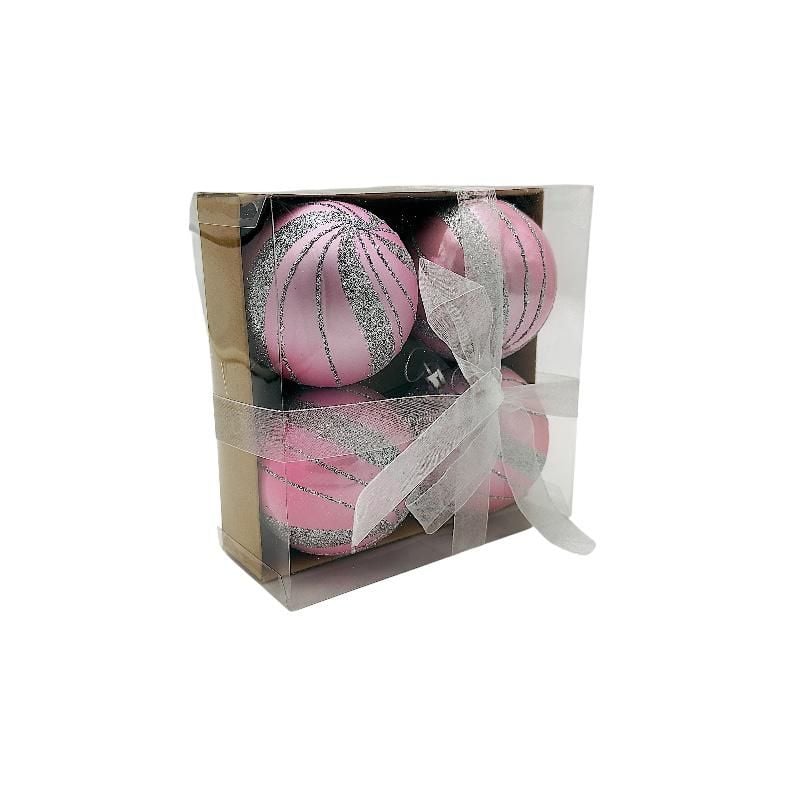 Set 4 globuri de Craciun pentru brad - MagiaBradului