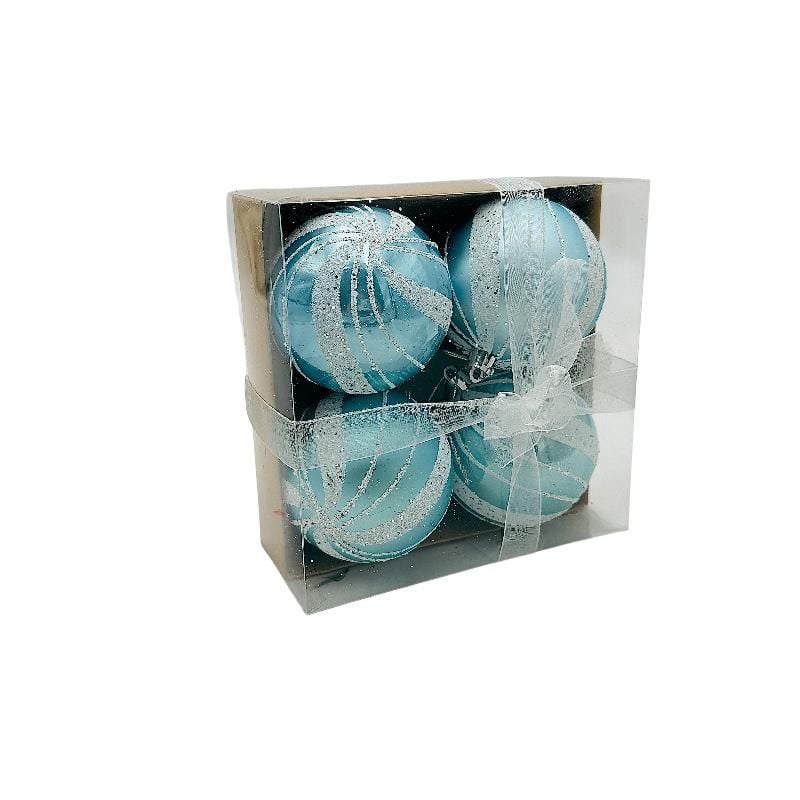 Set 4 globuri de Craciun pentru brad - MagiaBradului