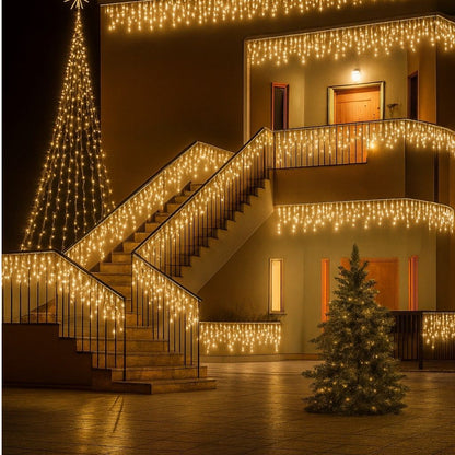 Instalație de Crăciun Franjuri 12m