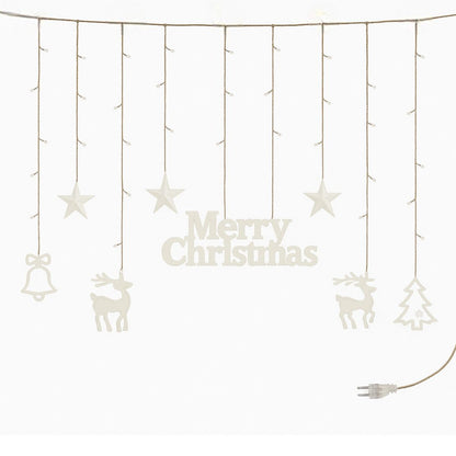 Instalație de Crăciu Model Perdea, cu Lumină LED Alb Cald