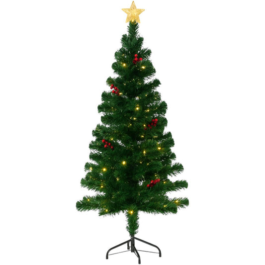 Brad Artificial 180cm cu Lumină LED în Formă de Stea