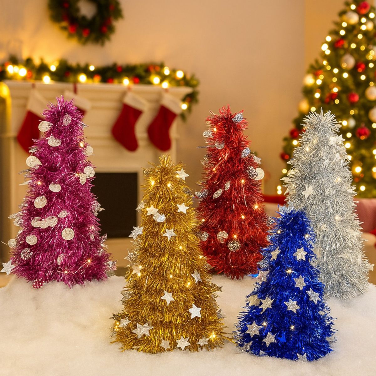 Decoratiune de Craciun Brad cu Stelute