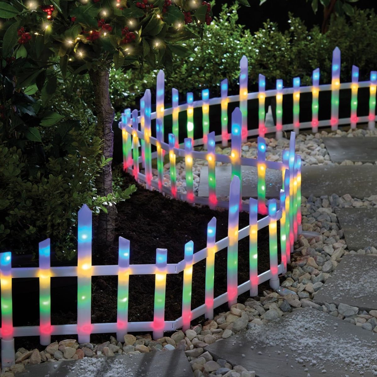 Gard Decorativ de Crăciun 3mx29cm cu Lumină LED Multicoloră
