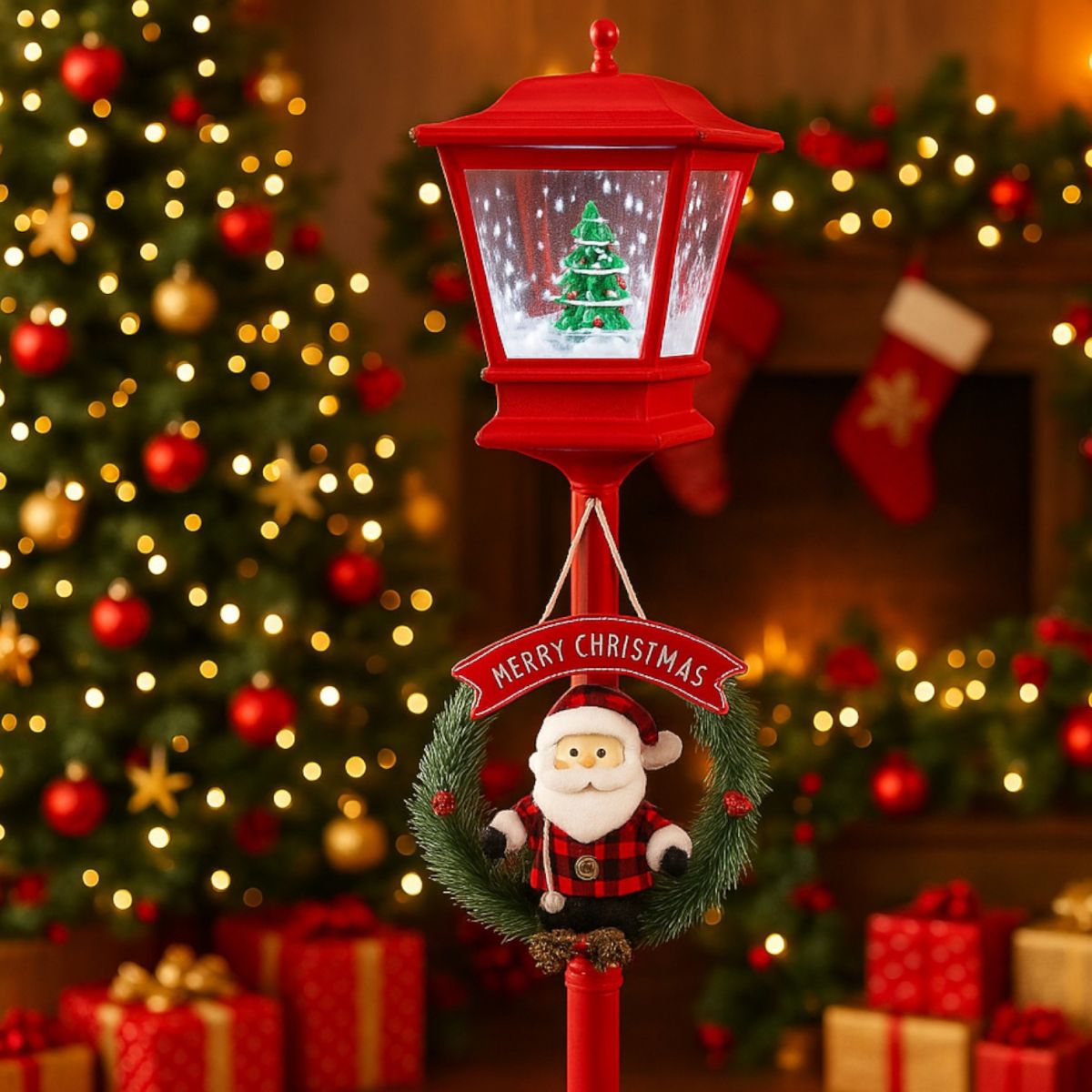 Felinar Decorativ de Crăciun