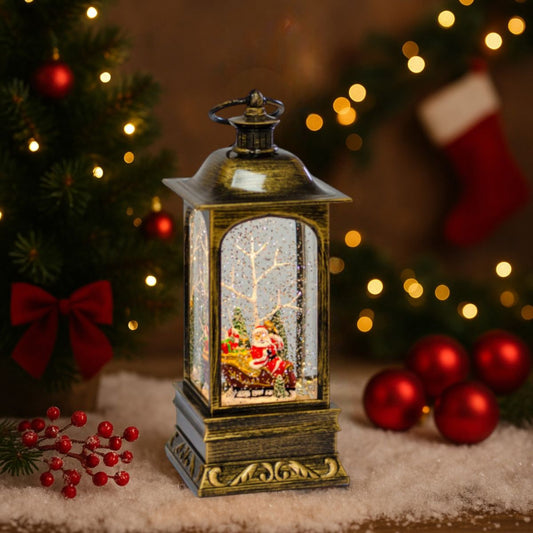 Felinar LED 22x9cm de Crăciun